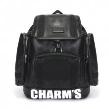 PUBERTY LEATHER BACKPACK BLACK