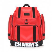 PUBERTY LEATHER BACKPACK RED