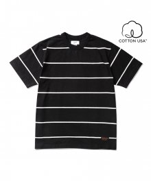 Roy Stripe T-Shirt Black/Ivory