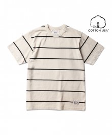 Roy Stripe T-Shirt Ivory/Black