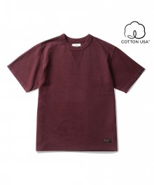 Jay Overdyed T-Shirt Burgundy