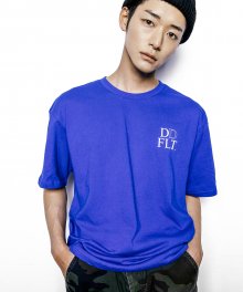 LABEL POINT TEE(Blue)