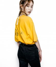 LABEL POINT TEE(Yellow)