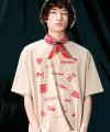 RED COLONY OVERSIZED 1/2 SLEEVE BEIGE