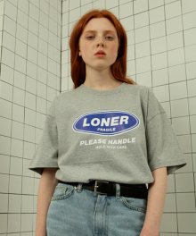 Loner twofold tshirt-gray