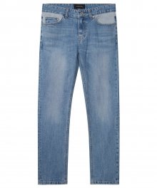 M#1339 twoface washed crop jeans