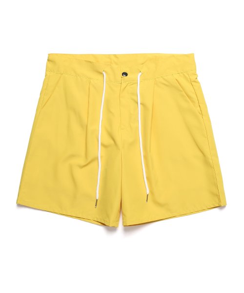 피피피(ppp) NYLON STRING BORDER SHORTS (YELLOW)