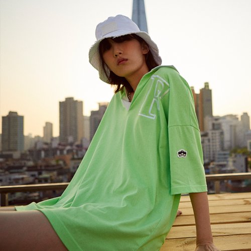 퓨자(FUZA) [퓨자 Fuza] RUGBY SHIRT F Neon Green - 사이즈 & 후기 | 무신사
