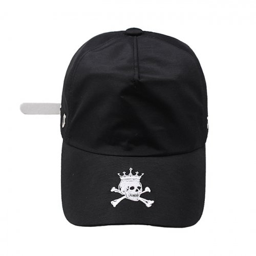러프킹즈(luffkingz) 킹즈 크라운 스컬 5-패널캡 블랙