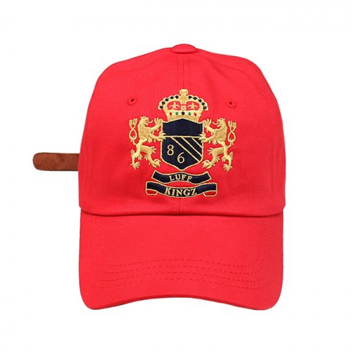러프킹즈(luffkingz) 킹즈 골드 크레스트 볼캡 레드