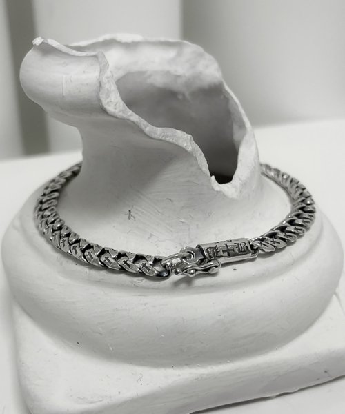 블레스드 뷸렛(blessedbullet) (실버925)6미리 크로스 체인 팔찌