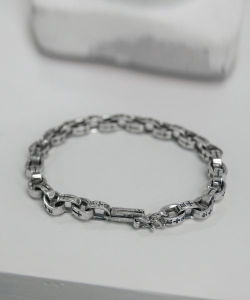 블레스드 뷸렛(blessedbullet) (실버925)8미리 박스 체인 팔찌