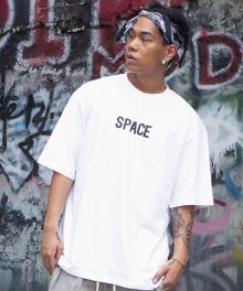 UNISEX SPACE OVER-FIT TEE [WHITE]