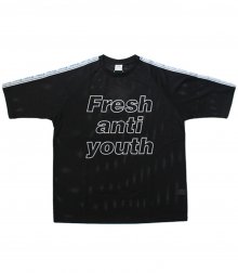 Mesh 3/4 T-Shirts - Black