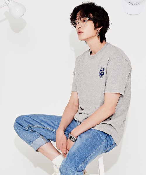 스페이스에이지(SPACE AGE) 코어 로고 티셔츠 (그레이) - 49,000 | 무신사 스토어