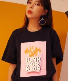 [UNISEX] 타바코 프라이 티셔츠 (블랙)