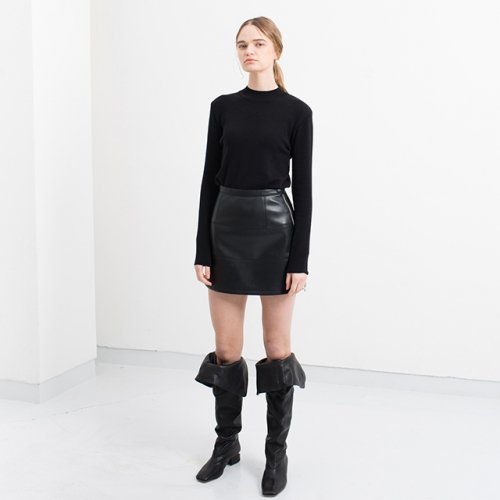 디와이에스(DYS) ROSE SKIRT BLACK (ZIP-UP MINI SKIRT) - 83,400 | 무신사 스토어