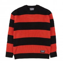 크루 넥 스웨터-블랙