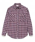 (Unisex) Check Shirt Red Navy Tartan