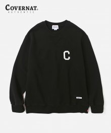 C LOGO CREWNECK BLACK