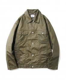 Coating Trucker Jacket Khaki