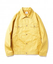 Coating Trucker Jacket Yellow