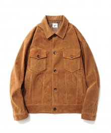 Suede 3rd Trucker Jacket Camel