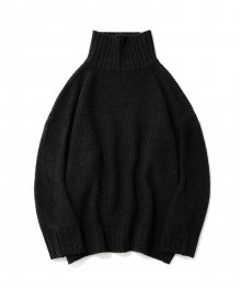 Links Turtle Neck Knit Charcoal