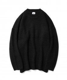 Over Crew Neck Knit Charcoal