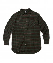 USF FLANNEL CHECK SHIRTS GREEN