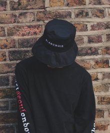 [UNISEX]BLANCNOIR BUCKET HAT BLACK