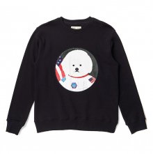 APOLLO DOG PATCH SWEAT-SHIRTS 2017FW BLACK