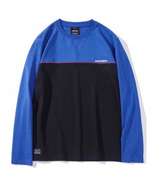 2017 PIPING POINT LONG T-SHIRTS (BLUE) [GTS004F33BL]