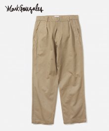 COVERNAT X MARK GONZALES WIDE CHINO PANTS BEIGE