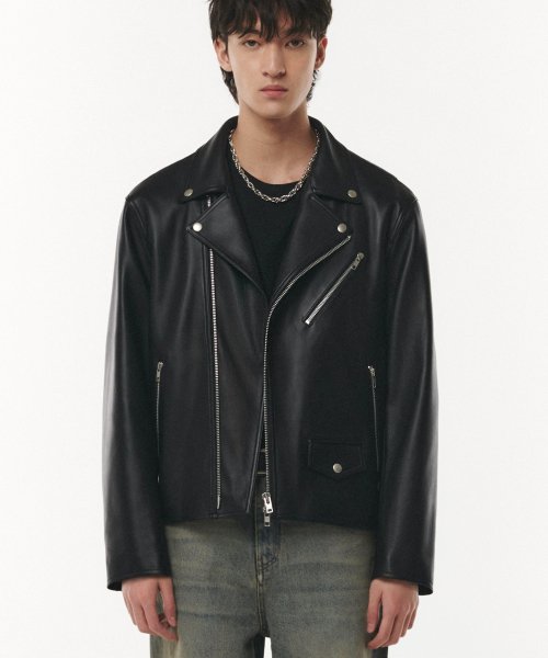 MUSINSA | DOFFJASON LAMBSKIN 100 MOTORCYCLE JACKET