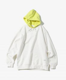 Neon Hooded Sweatshirt [Ivory/Citron]