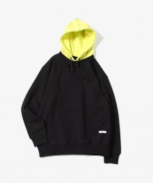 Neon Hooded Sweatshirt [Black/Citron]