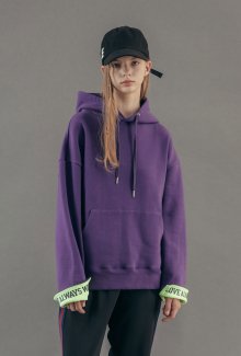 COLOR RIB HOODIE PURPLE(ES1HFUM412A)