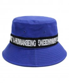 Basic Logo Tape Bucket Hat - Blue