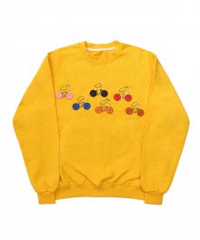 [EASY BUSY] Button Detail Sweatshirts - Yellow