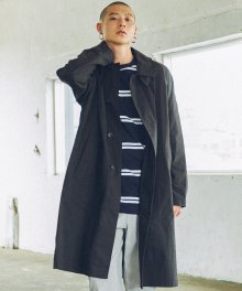 2017 SINGLE OVER FIT COAT (BLACK) [GCT001F33BK]