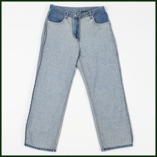 REVERSED DENIM PANTS