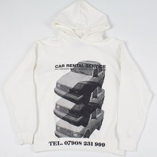 CAR HEAVY HOODIE - WHITE