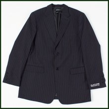 DADDYS OVERSIZED JACKET - BLUE STRIPED BLACK