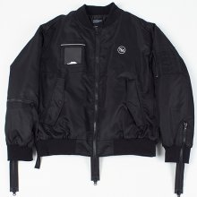 THINSULATE ZIP MA-1 BLACK