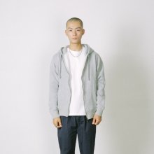 STANDARD MID-WEIGHT ZIP-UP HOODIE [GREY]