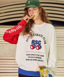 (TS-0061)UNBALANCE SWEATSHIRT IVORY