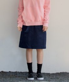 MG7F CORDUROY SLIT SKIRT (NAVY)