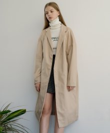 MG7F THREE BUTTON COAT (BEIGE)