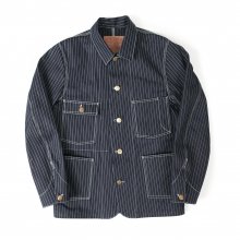 SELVEDGE PINSTRIPE COVERALL[INDIGO]